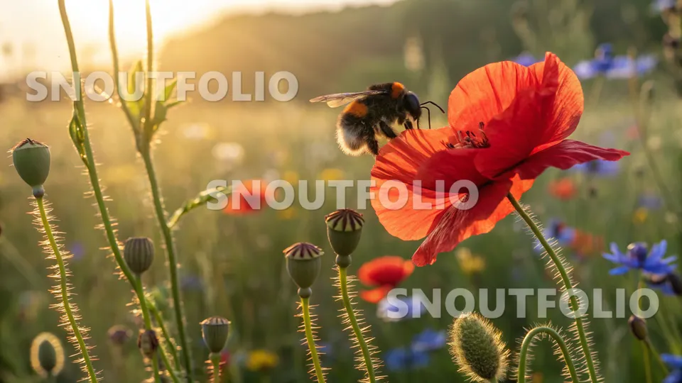 Vivid Sight of the Bombus lapidarius