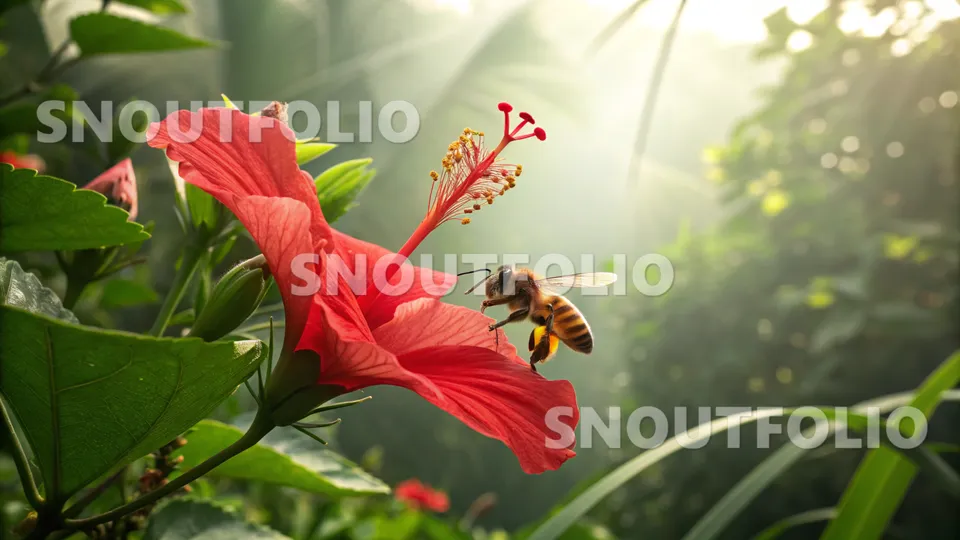 Mighty Pose of the Apis florea