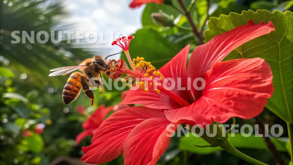 Elegant Gaze of the Apis florea