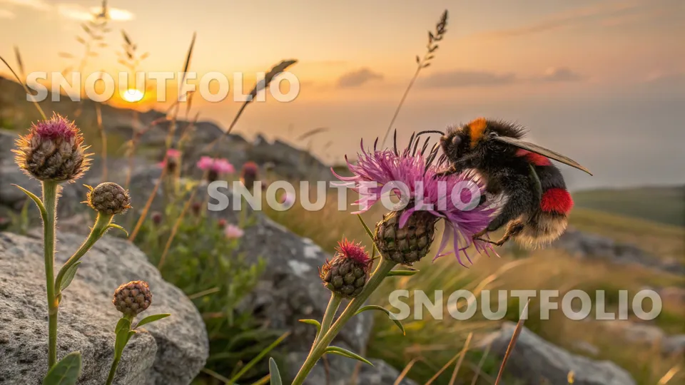 Bright Sight of the Bombus lapidarius