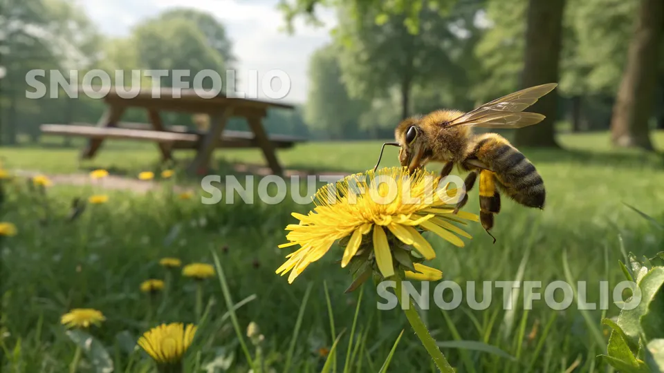 Calm Stride of the Apis mellifera