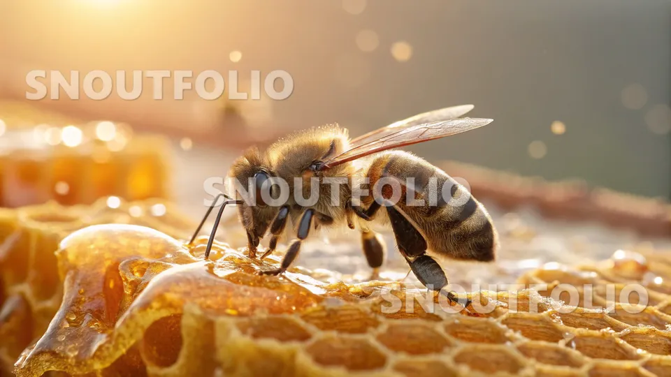 Mighty Silhouette of the Apis mellifera