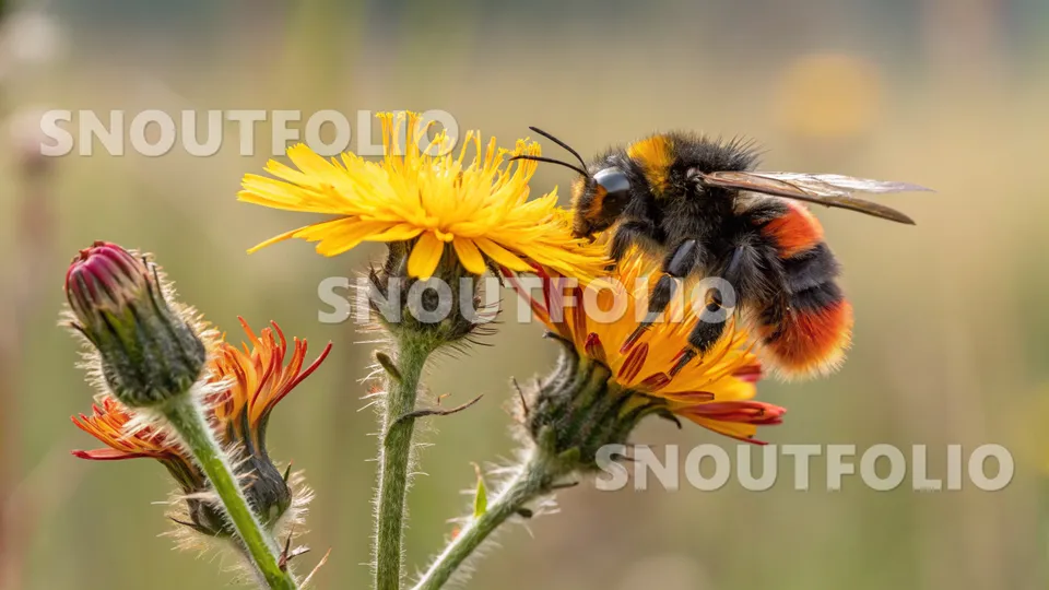Curious Gaze of the Bombus lapidarius
