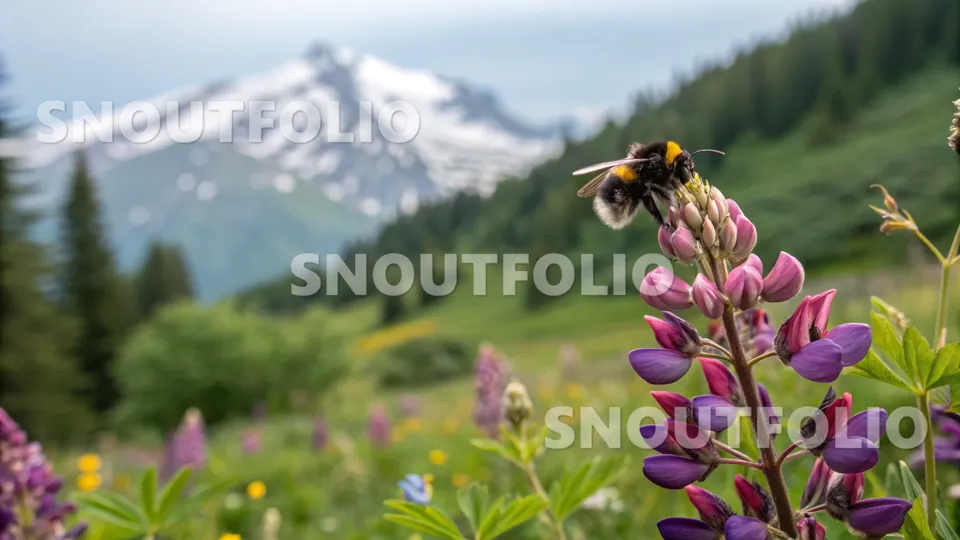 Vivid Whisper of the Bombus terrestris