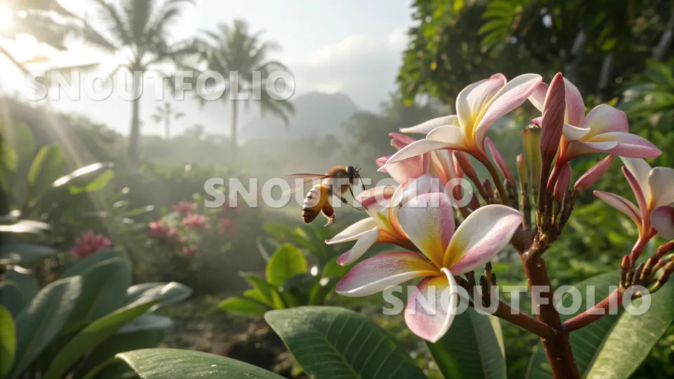 Golden Glimpse of the Apis florea