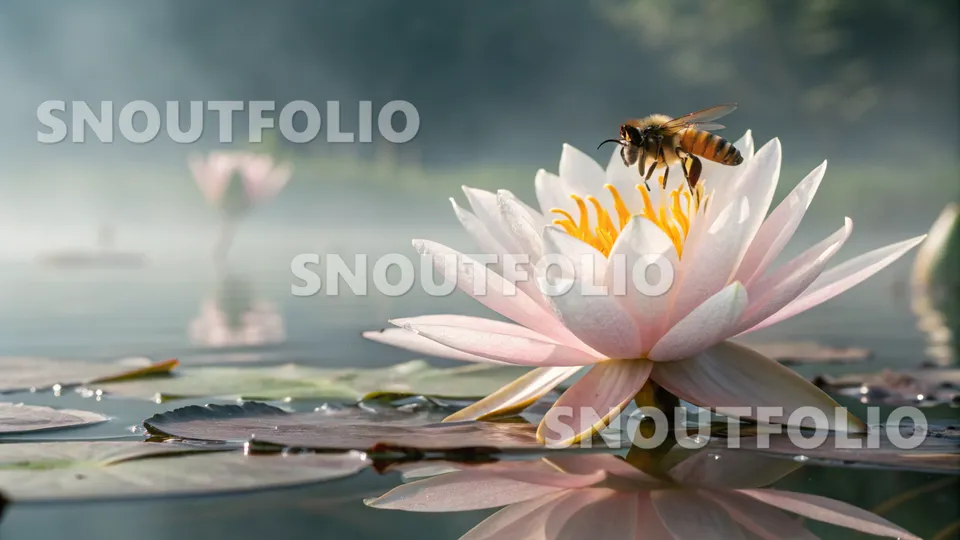 Radiant Silhouette of the Apis cerana