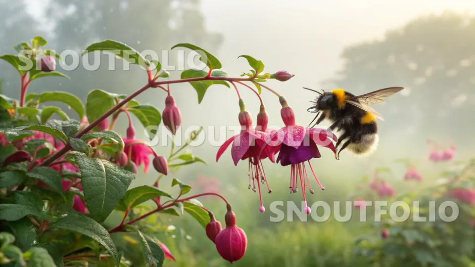 Golden Pose of the Bombus hortorum