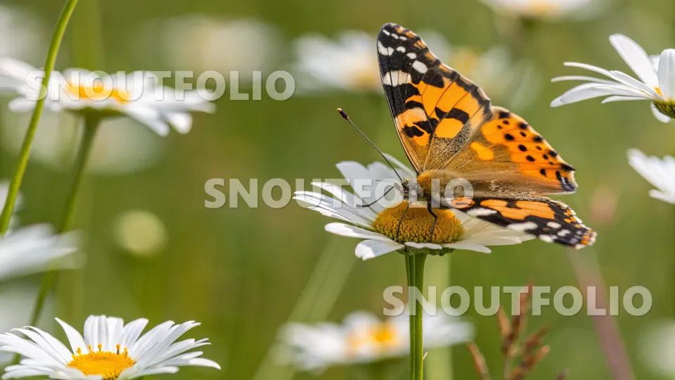 Majestic Stride of the Painted Lady