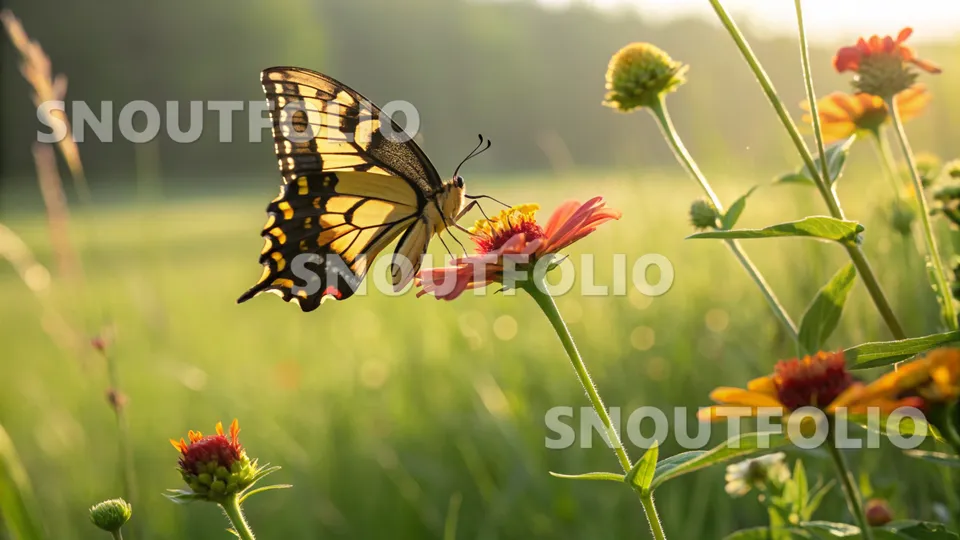 Gentle Sight of the Blue Morpho