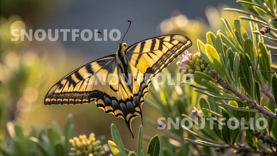 Charming Companion of the Scarce Swallowtail