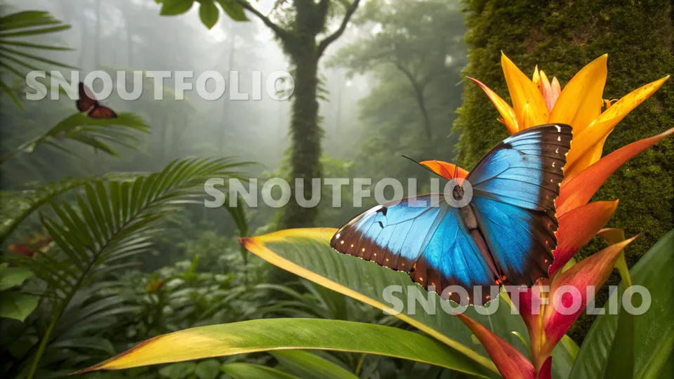 Silent Gaze of the Blue Morpho