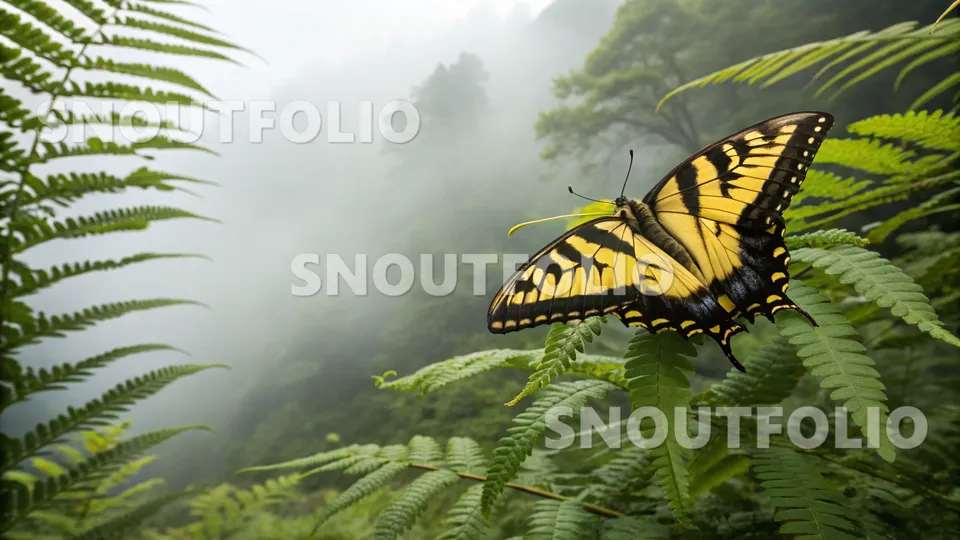 Bright Aura of the Tiger Swallowtail