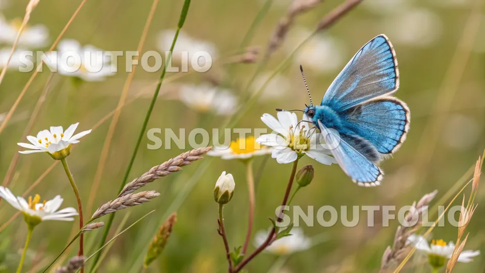 Golden Portrait of the Adonis Blue