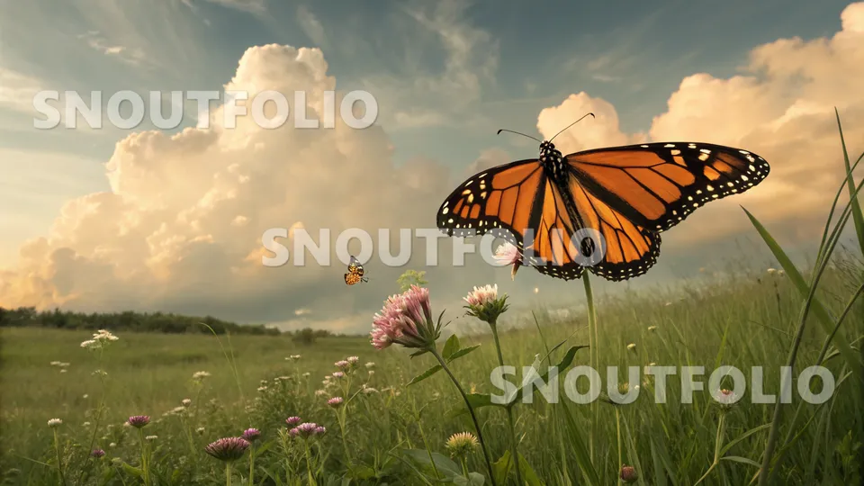 Calm Glimpse of the Monarch