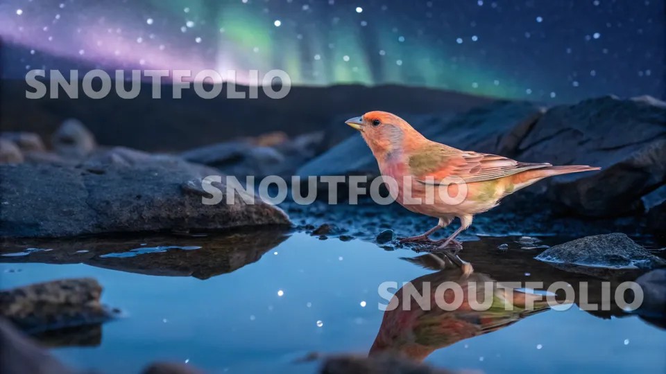 Noble Wanderer of the Aurora Glow Canary