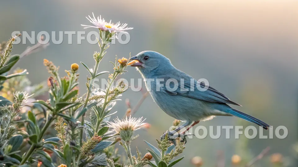 Graceful Presence of the Blue Isabel Canary