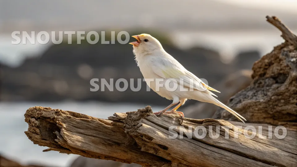 Serene Soul of the White Opal Canary