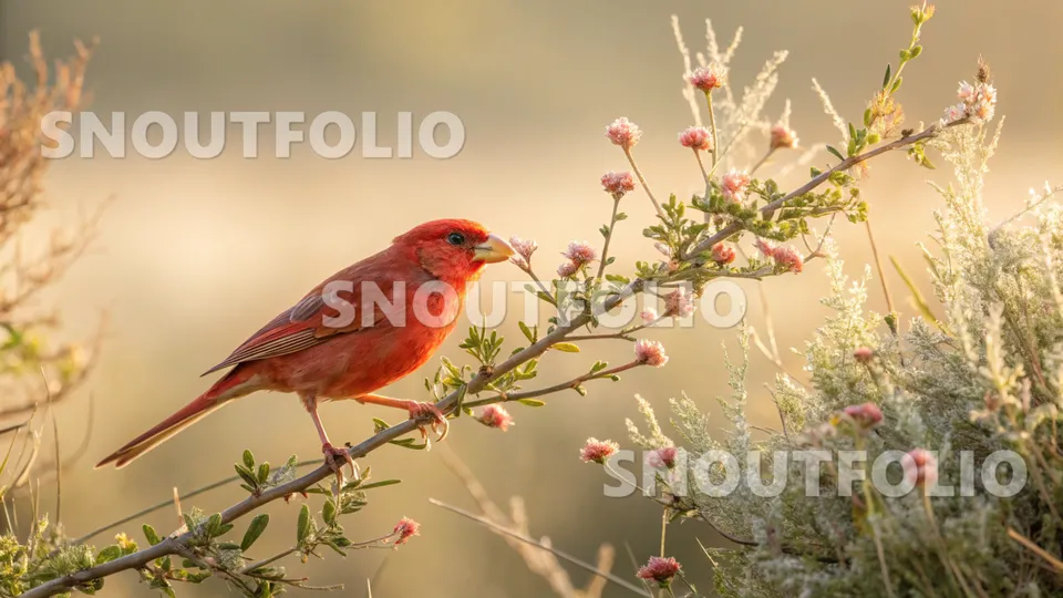 Mighty Companion of the Red Pastel Canary