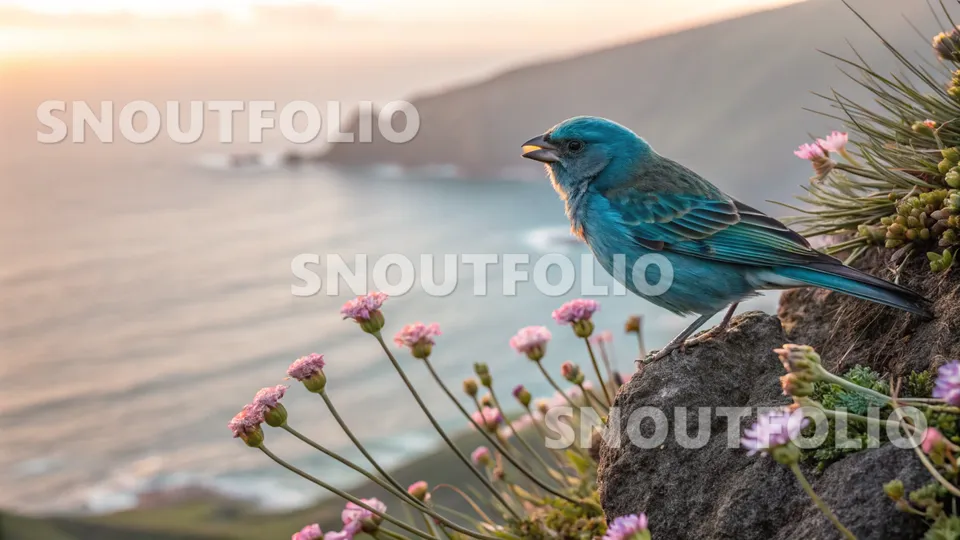 Wild Silhouette of the Sapphire Isle Canary