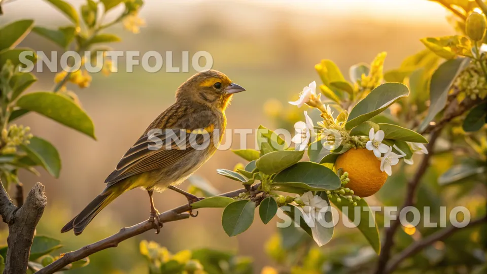 Bold Whisper of the Bronze Mosaic Canary