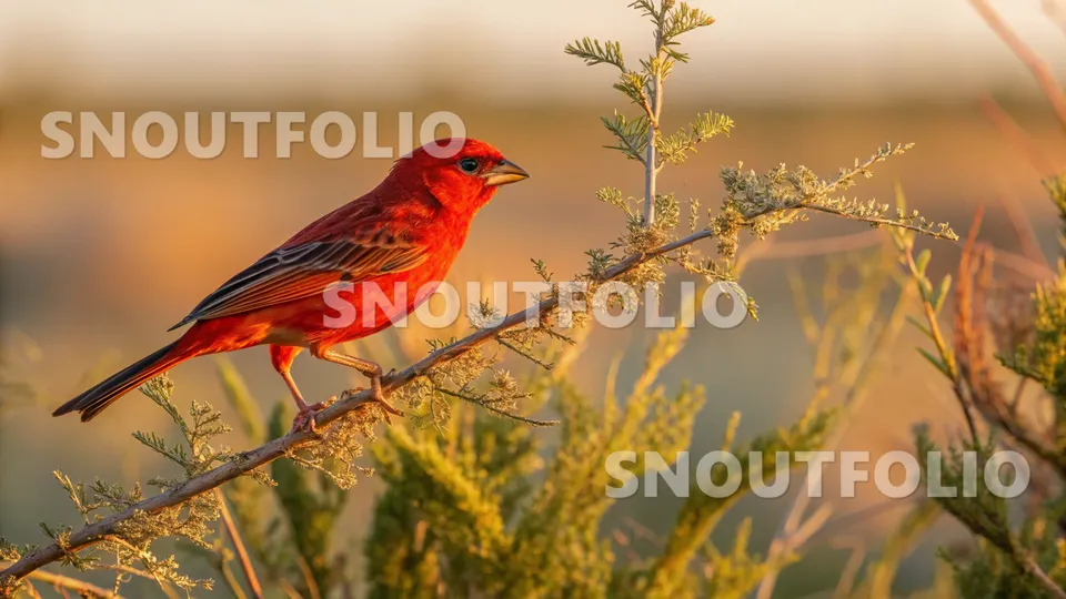 Graceful Companion of the Crimson Star Canary
