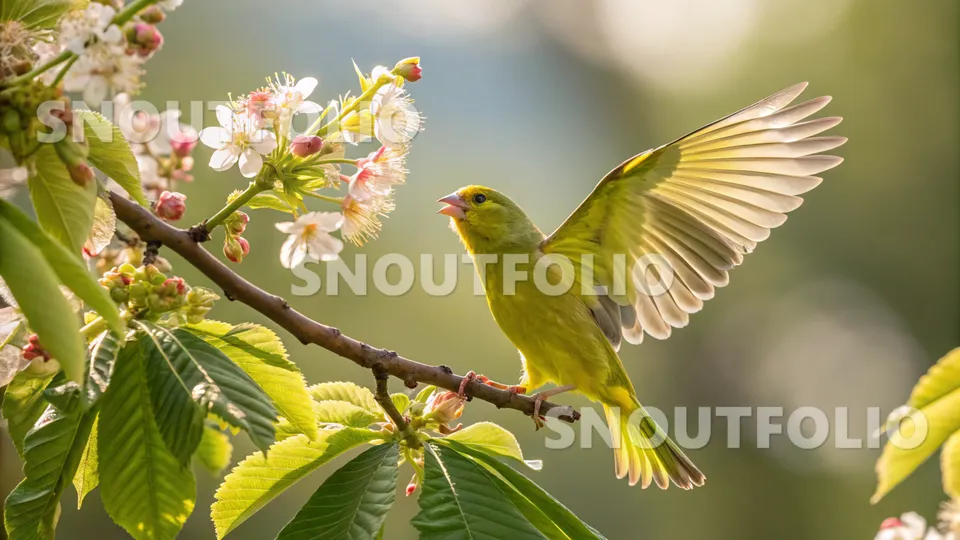 Elegant Echo of the Green Star Canary