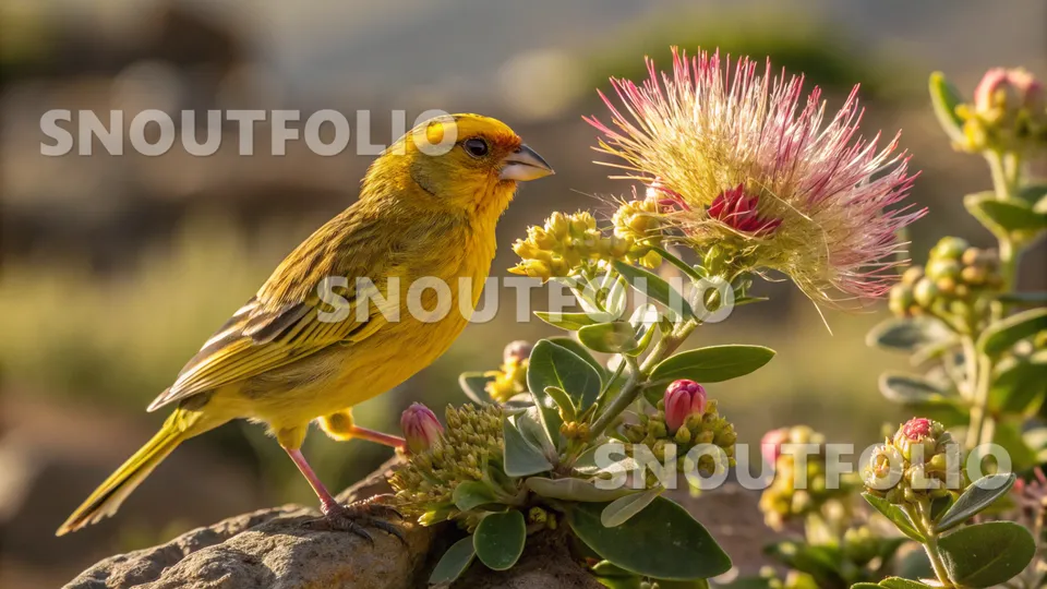 Curious Stride of the Amber Star Canary