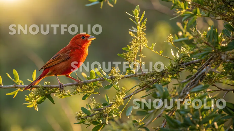 Calm Spirit of the Red Opal Canary