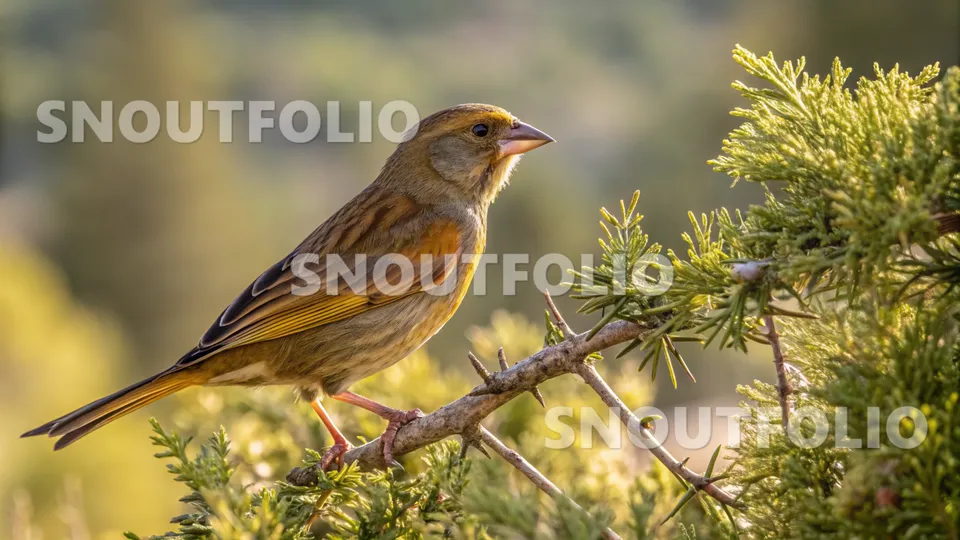 Faithful Pose of the Bronze Agate Canary