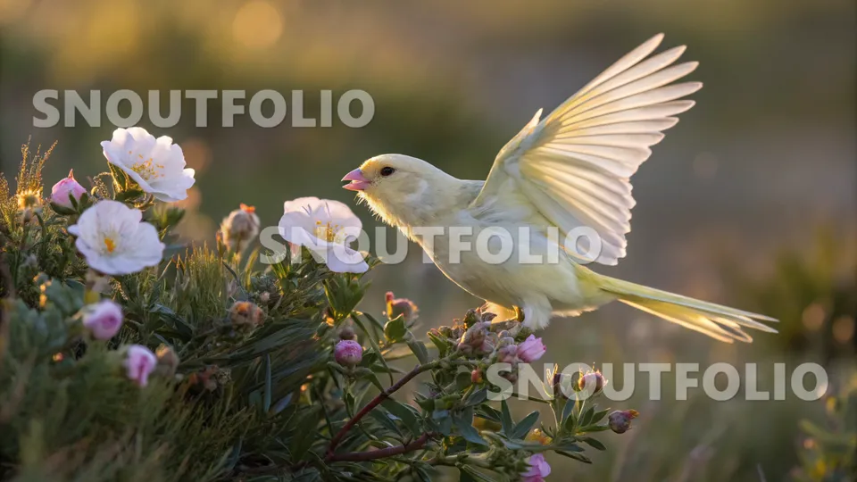 Wild Portrait of the Opal Pastel Canary
