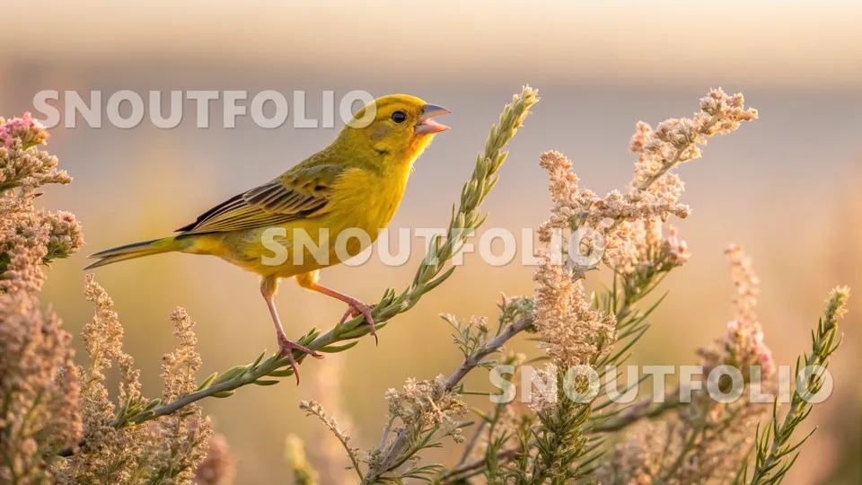 Radiant Essence of the Yellow Spark Canary
