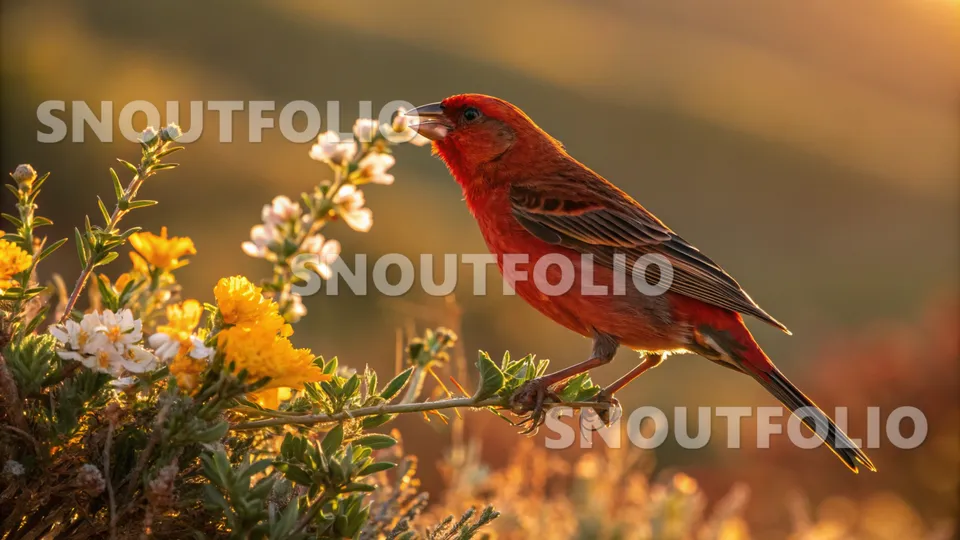 Bright Gaze of the Red Spark Canary
