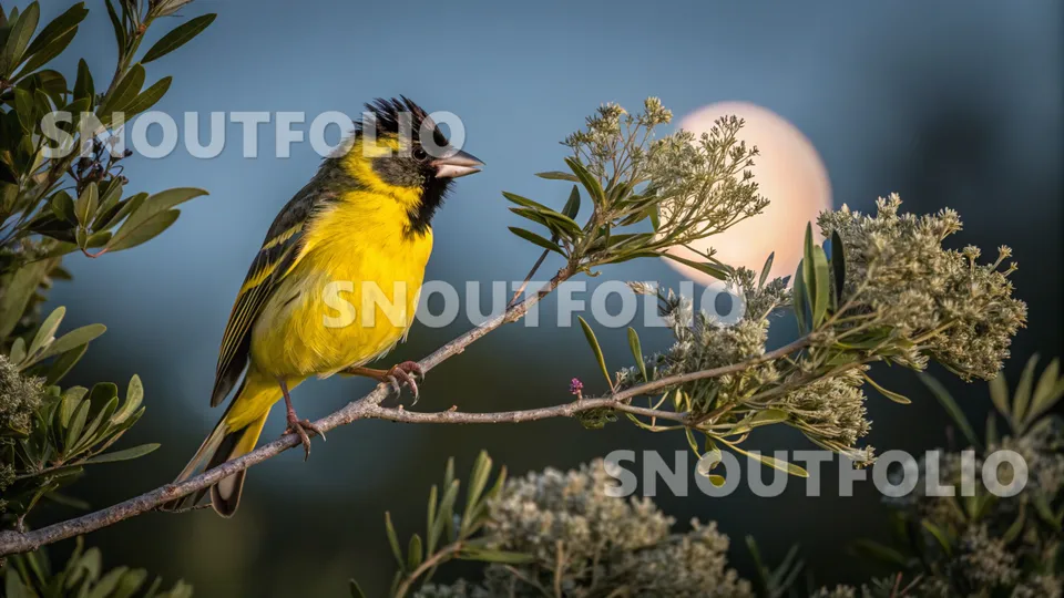 Gentle Echo of the Ebony Crest Canary
