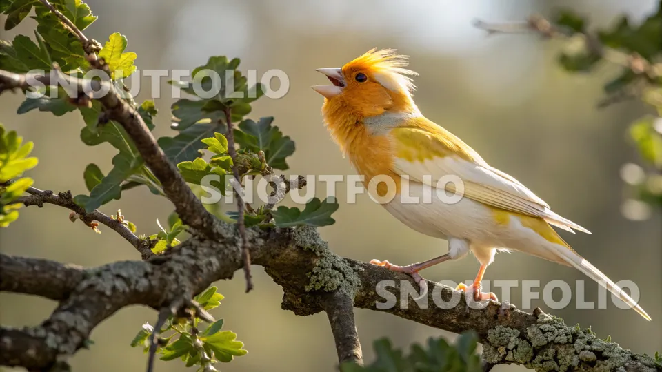 Calm Echo of the Amber Crest Canary