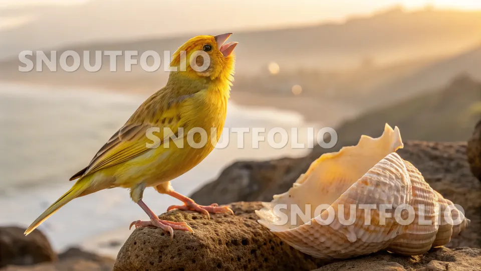 Golden Whisper of the Amber Crest Canary