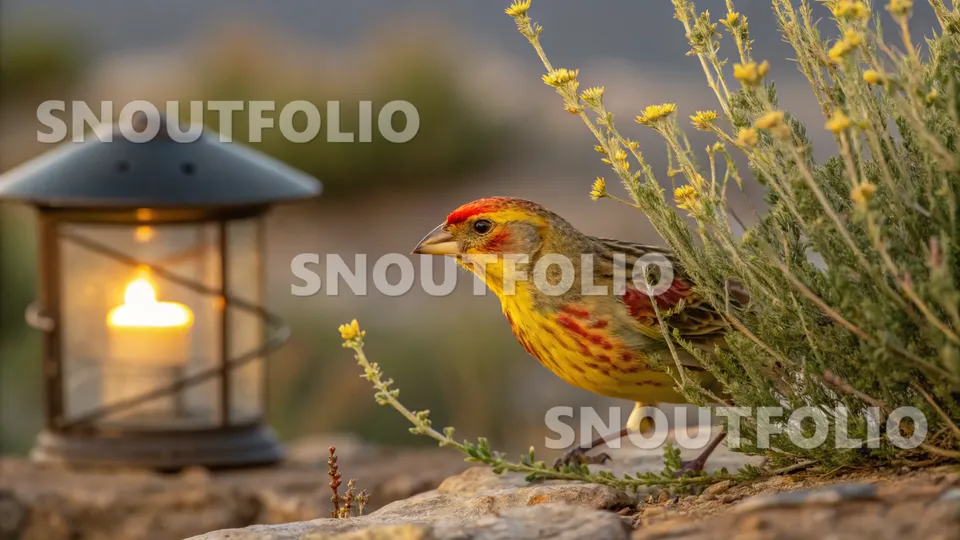 Playful Companion of the Mosaic Canary
