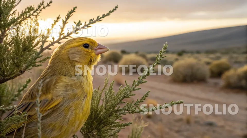 Bright Stride of the Golden Veil Canary