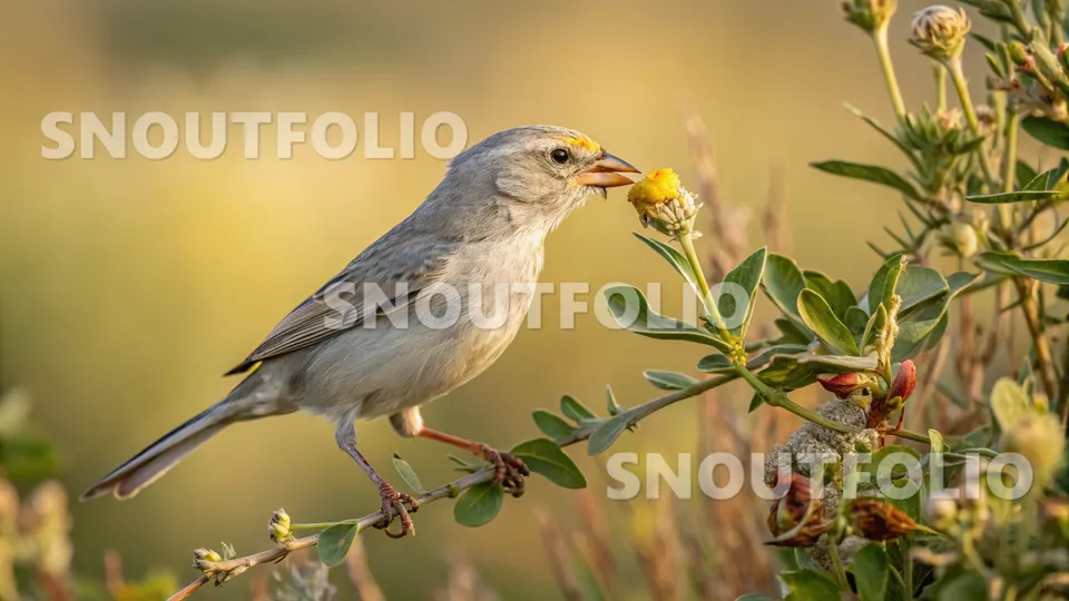 Elegant Aura of the Silver Veil Canary
