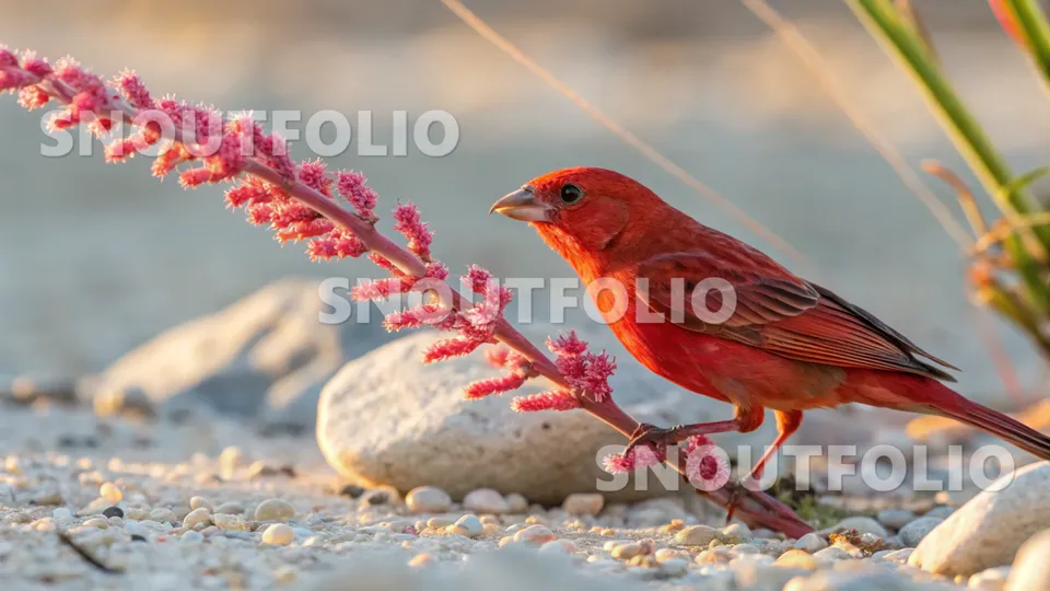 Vivid Spark of the Red Sparkle Canary