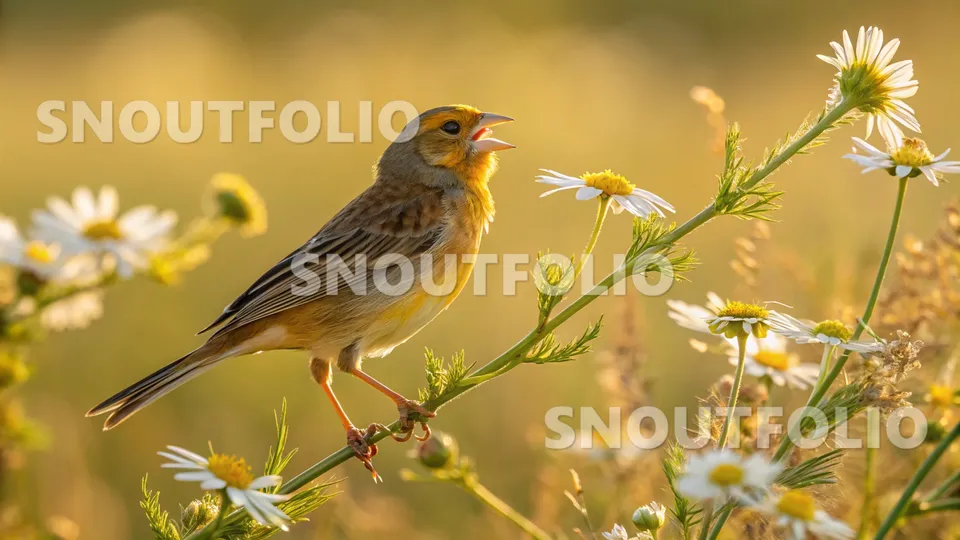 Majestic Stride of the Cinnamon Agate Canary