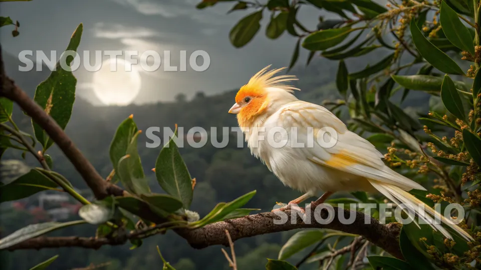 Gentle Sight of the Sunset Crest Canary