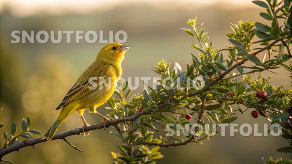 Vivid Aura of the Yellow Opal Canary