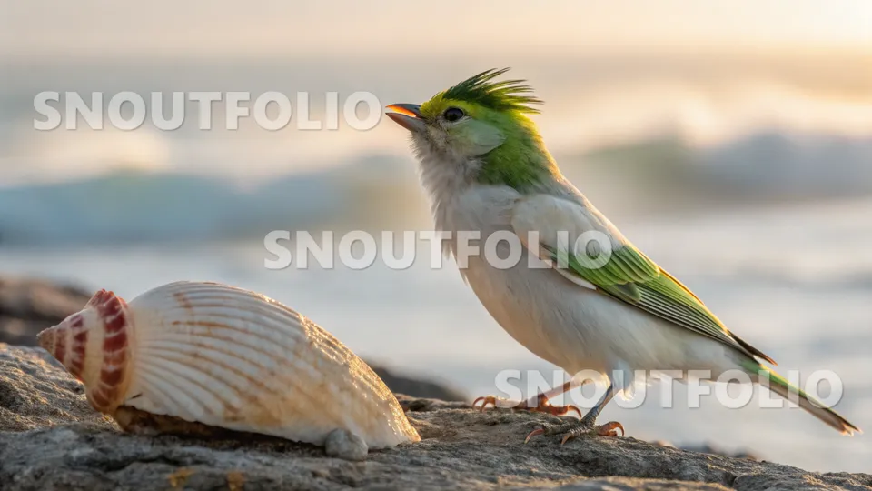 Graceful Memory of the Emerald Crest Canary