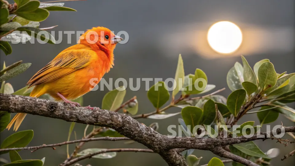 Wild Companion of the Sunset Star Canary