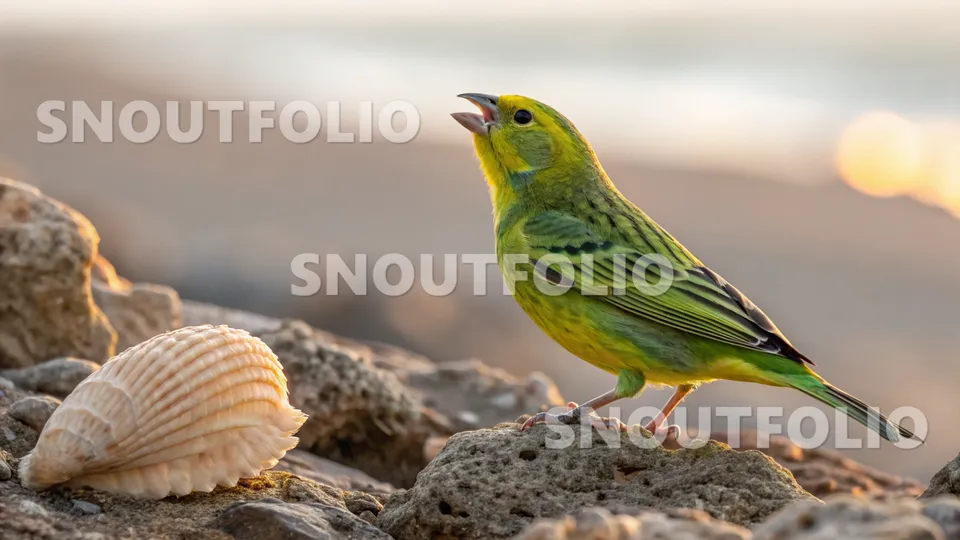 Cheerful Charm of the Emerald Star Canary