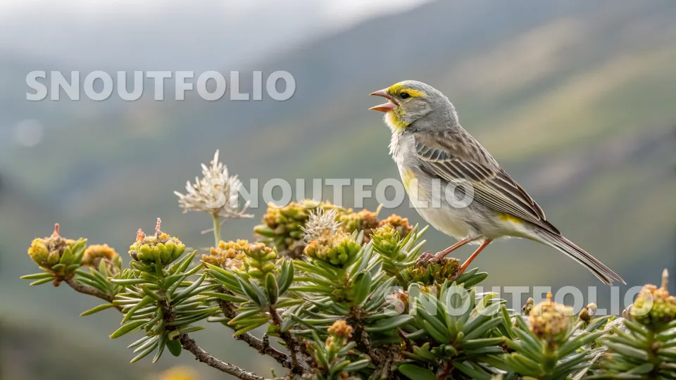 Lively Charm of the Silver Star Canary