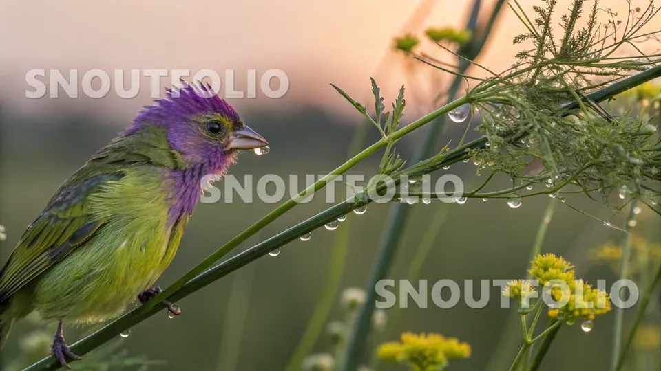 Curious Companion of the Amethyst Crest Canary