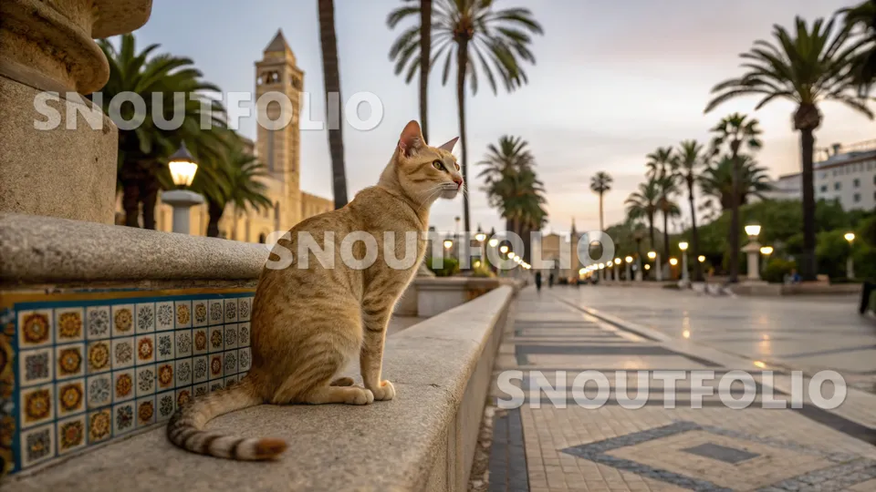 Quiet Stride of the Arabian Mau