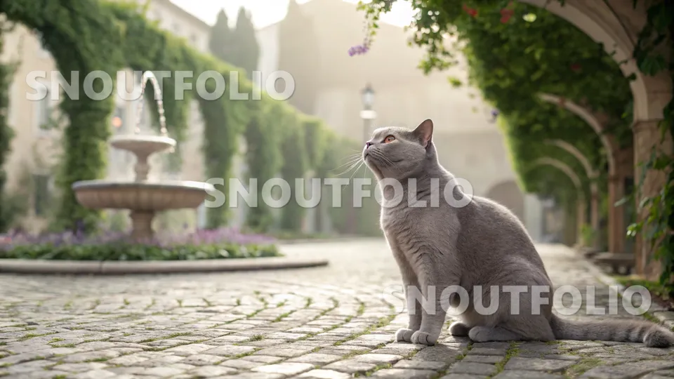 Wild Companion of the British Shorthair Lilac