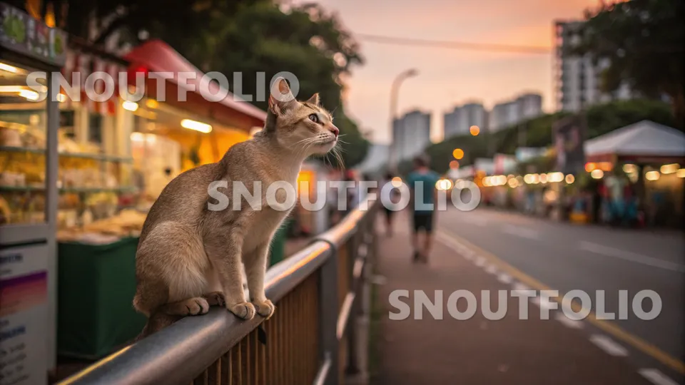 Majestic Whimsy of the Singapura Sepia